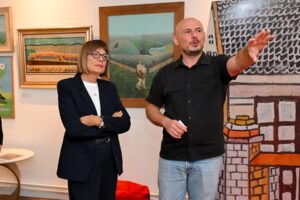 Маја Гојковић посетила Галерију слика „Сава Шумановић” и Музеј наивне уметности „Илијанум“ у Шиду